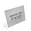 Azar Displays 7"W x 5.5"H Angled Sign Holder, PK10 112721